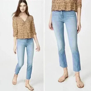 Mother The Mid Rise Dazzler Ankle Fray in Jackpot Size 23